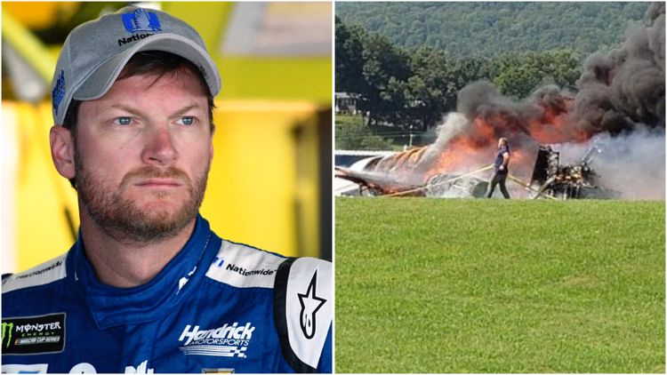 Dale Earnhardt Jr plane crash: NASCAR driver survives fiery Tennessee wreck  US news