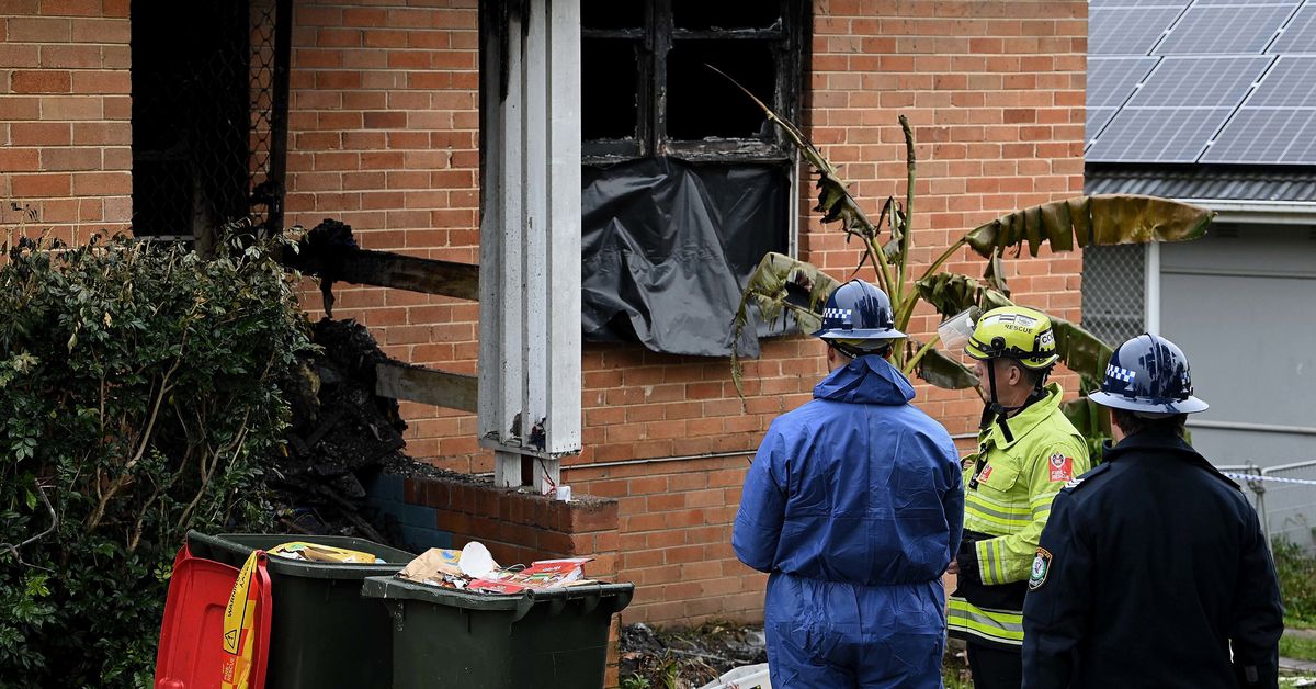 Man charged with murder over Sydney house fire that killed three children