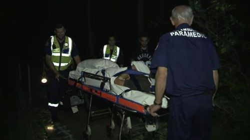 The man remains in hospital receiving treatment. (9NEWS)