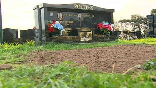 'Dead cat' found at grave of Adelaide property tycoon Con Polites