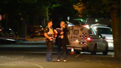 The man was found on Napier Street about 11.30pm. (9NEWS)