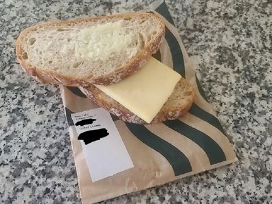 grilled cheese sandwich breakfast fail