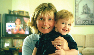 Debbie Gaunt and her son