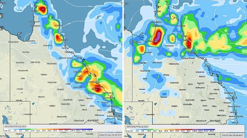 Thunderstorms passing over central Queensland throughout this week could further hamper firefighting efforts with strong winds and rainfall.