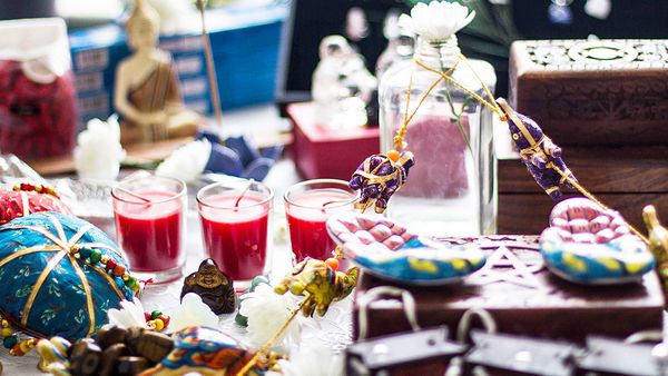 Candles and knickknacks at Levenshulme Market (supplied)