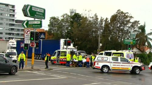 Motorists are advised to allow extra travel time through the area. Picture: 9NEWS