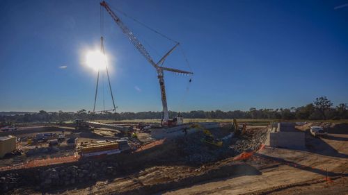 190514 Sydney Badgerys Creek Airport bridge construction News NSW