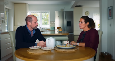 Prince William talks to Rhian Manning about suicide
