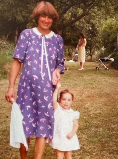 Carole Middleton with toddler Kate.