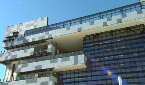 Learning on another level: the school campus consists six floors. (9NEWS)
