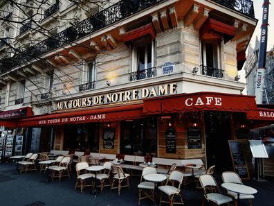 Stock photo of a cafe in Paris.