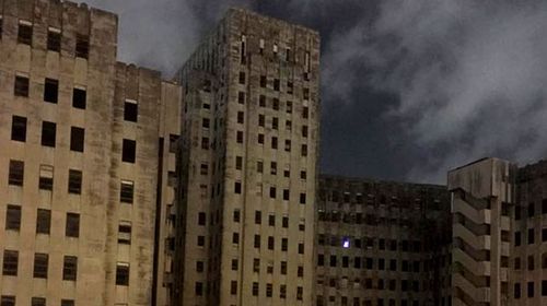 Source discovered of creepy blue light in abandoned US hospital 