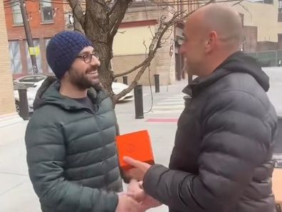 Tim Hayden gives away free watches to whoever can find him