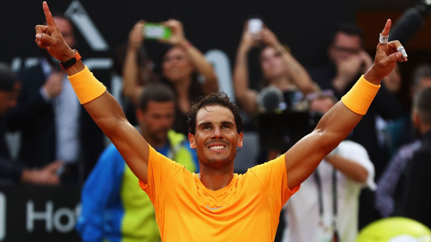 Fighting Rafael Nadal reclaims world No.1 after win over Alexander Zverev at Italian Open