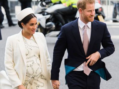 Meghan Markle and Prince Harry arrive at Westminster for Commonwealth Day March 2019