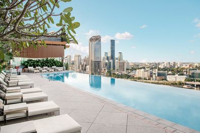 Emporium Brisbane rooftop infinity pool
