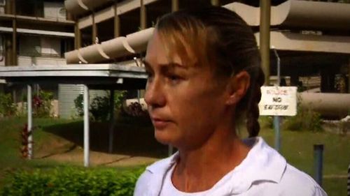 Yvette Nikolic leaving court in Fiji.