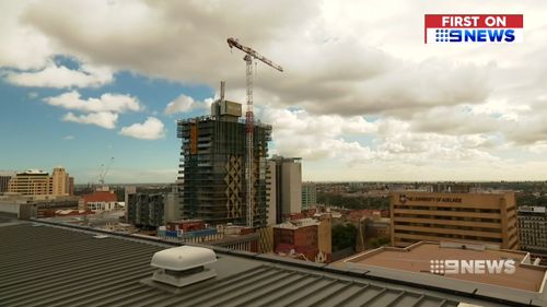 The race is on to be Adelaide's tallest building.