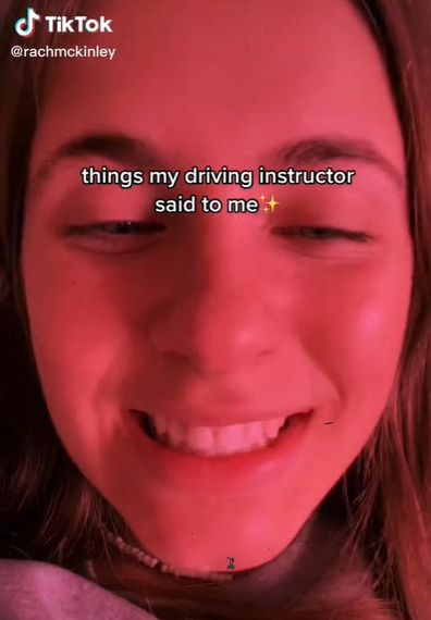Young woman receives inappropriate messages from her driving instructor
