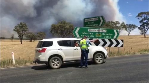The high temperatures sparked fires across the state. (9NEWS)
