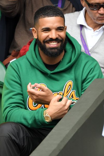 Rapper Drake at&nbsp; Wimbledon 2018