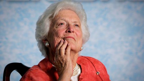 Former First Lady Barbara Bush has died at her home in Houston, Texas. (AAP)