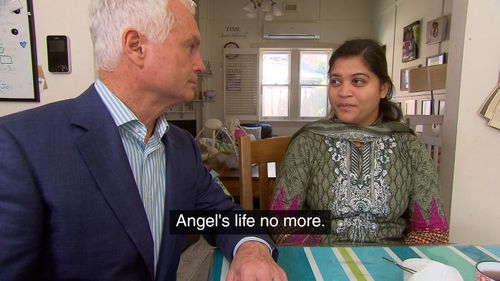 Angel's mother Siniya said Pakistani doctors told her Angel would die.