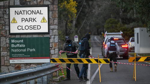 Victoria Police during the search for alleged shooter Dezi Freeman at Mount Buffalo National Park.