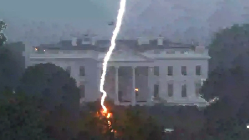 Lightning strike that killed three people in Washington DC.