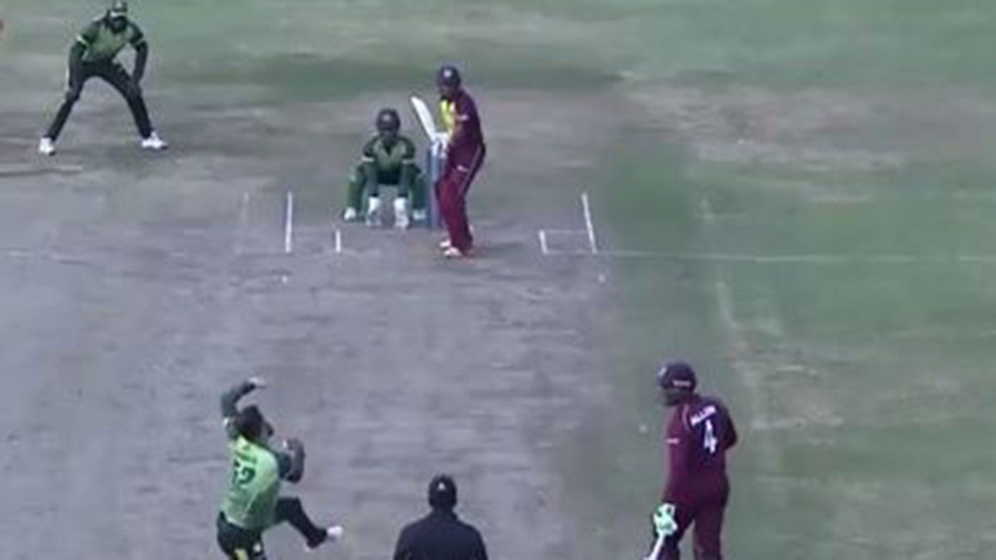 Chris Gayle takes a stunning catch in the final of the Global T20 Canada