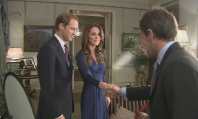 Bradby meeting with the William and Kate at their engagement announcement.