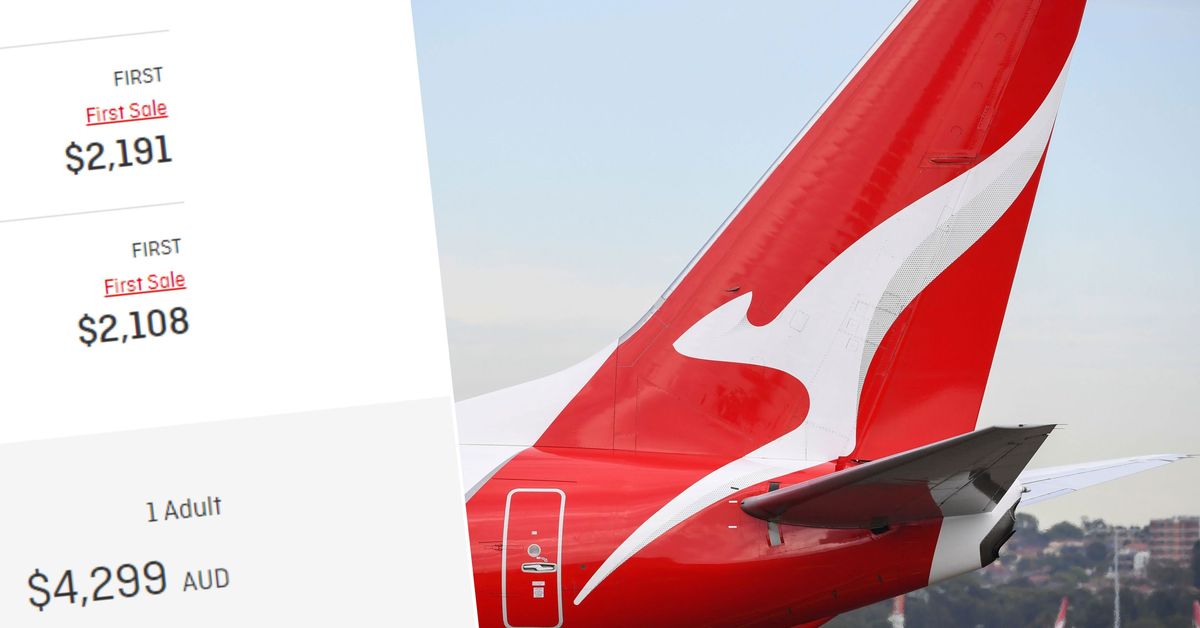 Qantas promises to offer first-class flights after mistakenly cutting prices by 85 percent