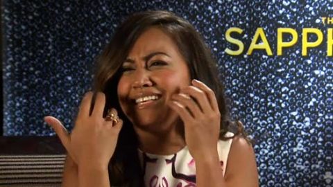 Watch: Sapphires' Jessica Mauboy does her 'crying face' - and spills on that Simon Cowell encounter