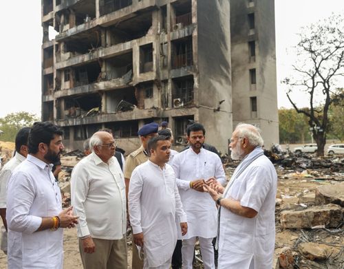 Air India plane crash site