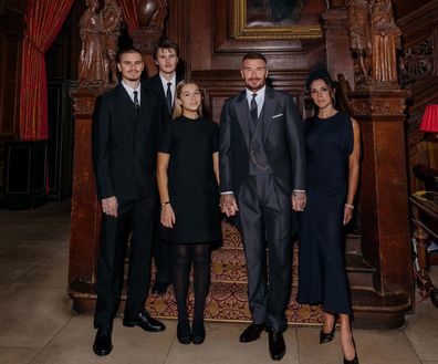 David Beckham and Victoria Beckham at Windsor Castle