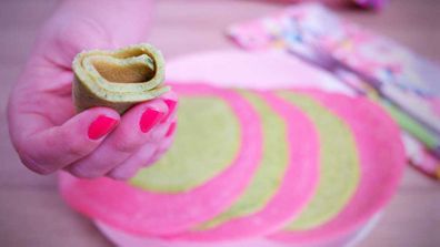 Rainbow pancakes don't need artificial colouring