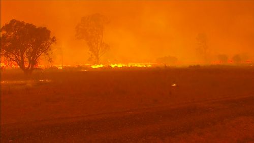 Rural Fire Service deputy commissioner Rob Rogers said the Busbys Flat fire was merging with another at Drake near Tenterfield.