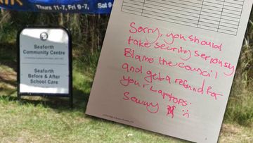 Thieves leave letter at Seaforth Community Centre after allegedly taking laptop