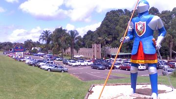 Since the 1980s - he&#x27;s been the guardian of Byron Bay&#x27;s Macadamia Castle. Now the attraction&#x27;s knight is set to depart the site which has since become an animal sanctuary.