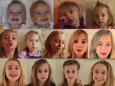 Dad Creates Time-Lapse Videos of His Children Growing Up