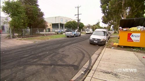 The tyre marks stretch for 200 metres.