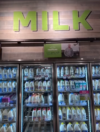 Milk categorisation in Australia colour-coding