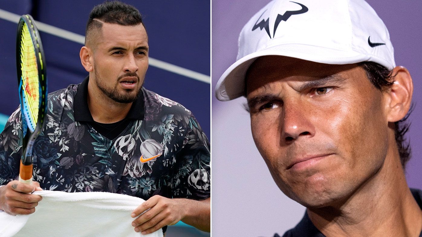 Rafael Nadal muted on Nick Kyrgios ahead of Wimbledon after 'super salty' comment
