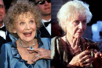 Weird fact #10: Gloria Stuart may have looked about 120 when she played the "old" Rose, but a lot of it was make-up! In fact, Gloria was only 87 when the film was shot. My, she scrubs down well...<P>