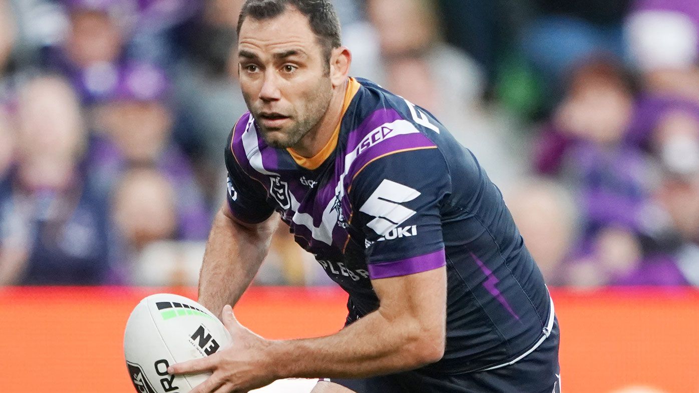 Cameron Smith in action for the Melbourne Storm.