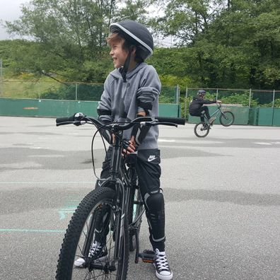 Jacob Tremblay new bike.