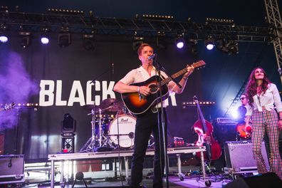 Damian Lewis performs at Black Deer Festival of Americana 2023 in Kent, UK