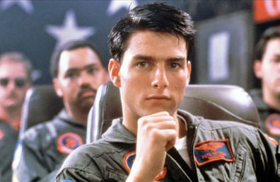 Tom Cruise plays Lieutenant Pete 'Maverick' Mitchell in Top Gun.
