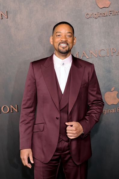 Will Smith attends Apple Original Films' "liberate, release, free"  Premiere in Los Angeles at the Regency Village Theater on November 30, 2022 in Los Angeles, California. 