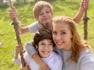 Catriona Rowntree and her sons